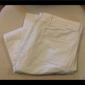 Banana Republic White Chinos